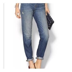 J Brand Skinny Boyfriend Jeans Women 27 Distressed in Lighter Blue Color Adored